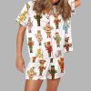 Christmas Holiday Nutcracker Silky Satin Pajama Set 7 Christmas Holiday Nutcracker Silky Satin Pajama Set 4
