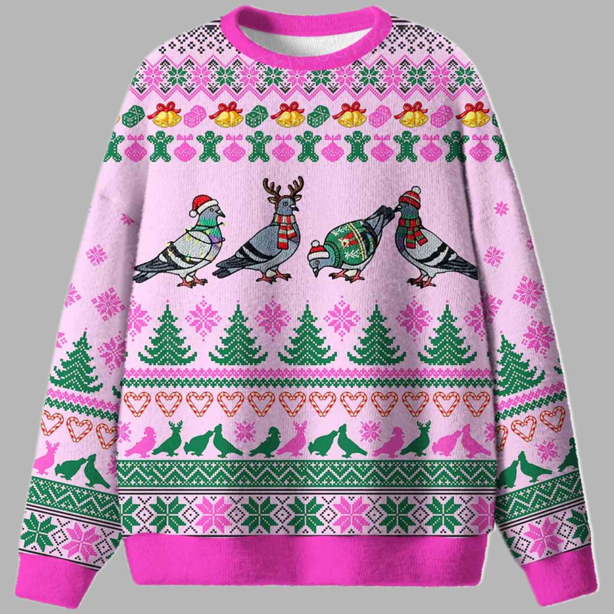 Christmas Pigeon Ugly Christmas Sweater 1 Christmas Pigeon Ugly Christmas Sweater 1