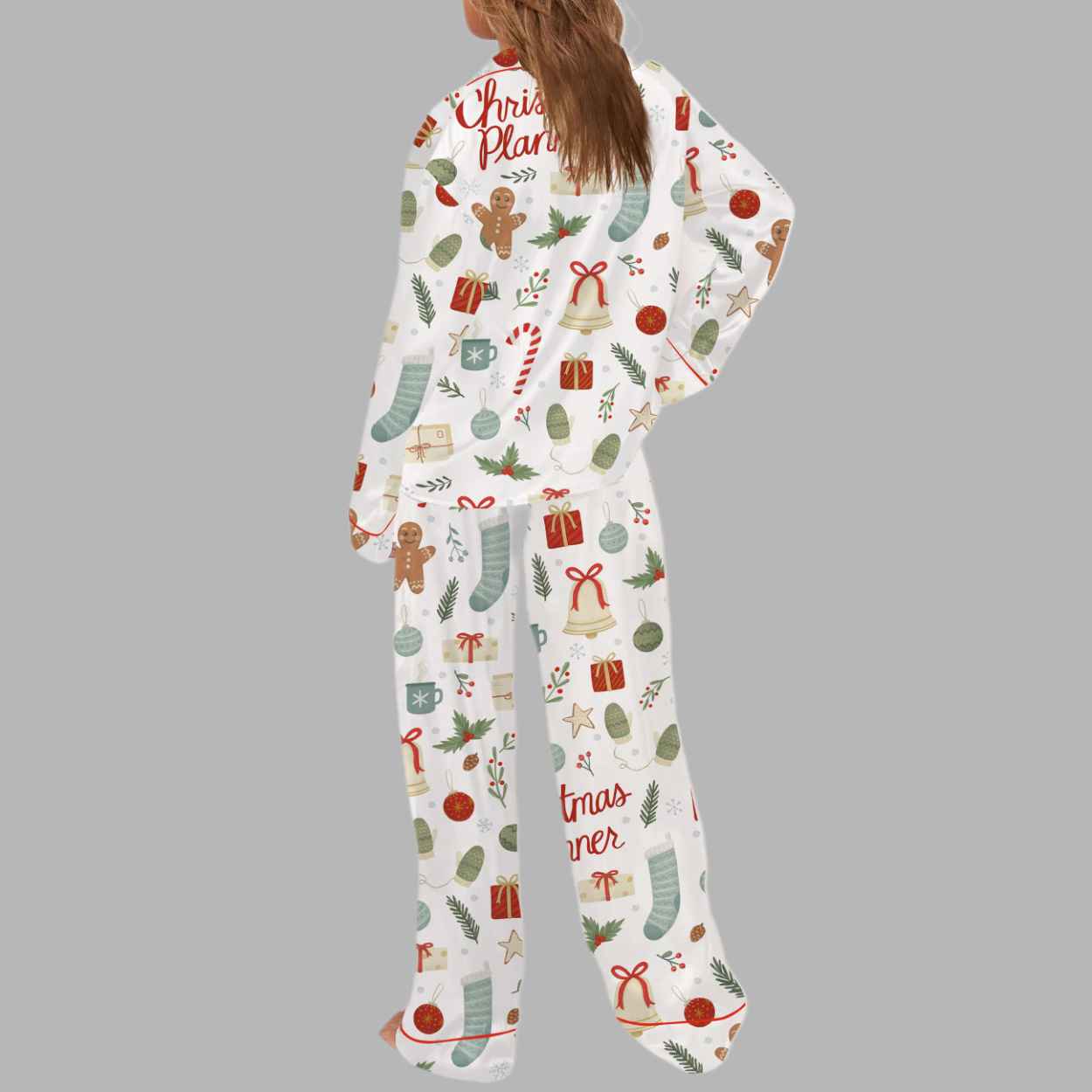 Christmas Planner Silky Satin Pajama Set 3 Christmas Planner Silky Satin Pajama Set 3