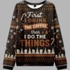 Coffee Funny Christmas Ugly Sweater 1