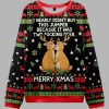 Deer Whispering To Each Other Christmas Ugly Sweater 2
