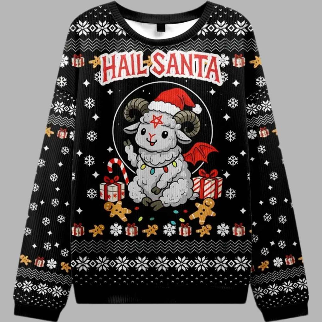 Devil Sheep Christmas Ugly Sweater 2