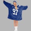 Dexter Lawrence II Captain New York G Football Unisex Blanket Hoodie 4 Dexter Lawrence II Captain New York G Football Unisex Blanket Hoodie