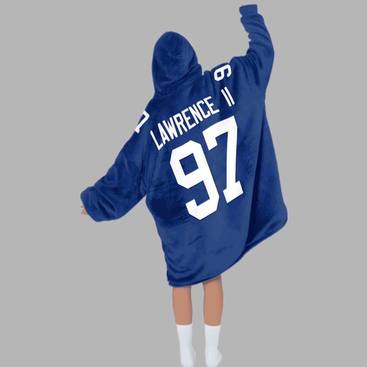 Dexter Lawrence II Captain New York G Football Unisex Blanket Hoodie 3 Dexter Lawrence II Captain New York G Football Unisex Blanket Hoodie