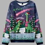Dinosaur Era Christmas Ugly Sweater