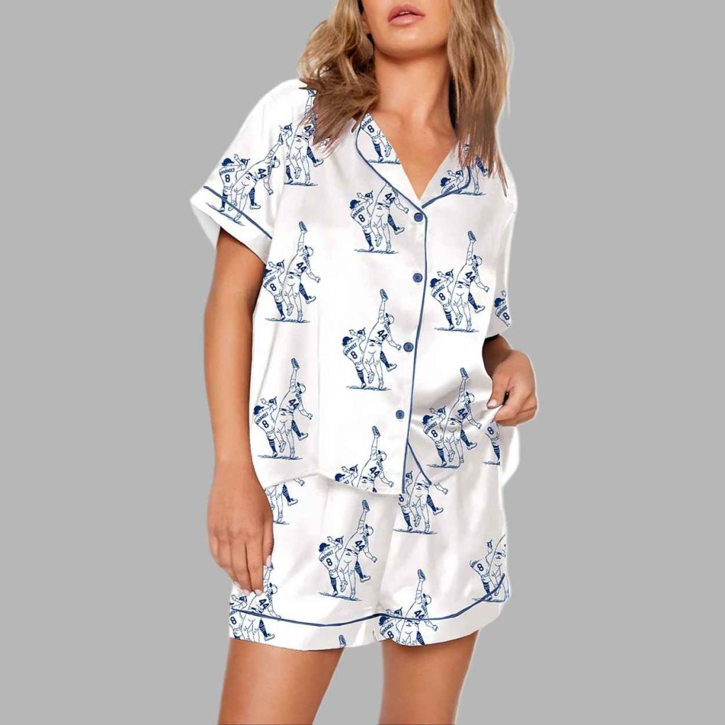 Dodgers 2025 World Series Catch Kiss Cut Pajama Set 2