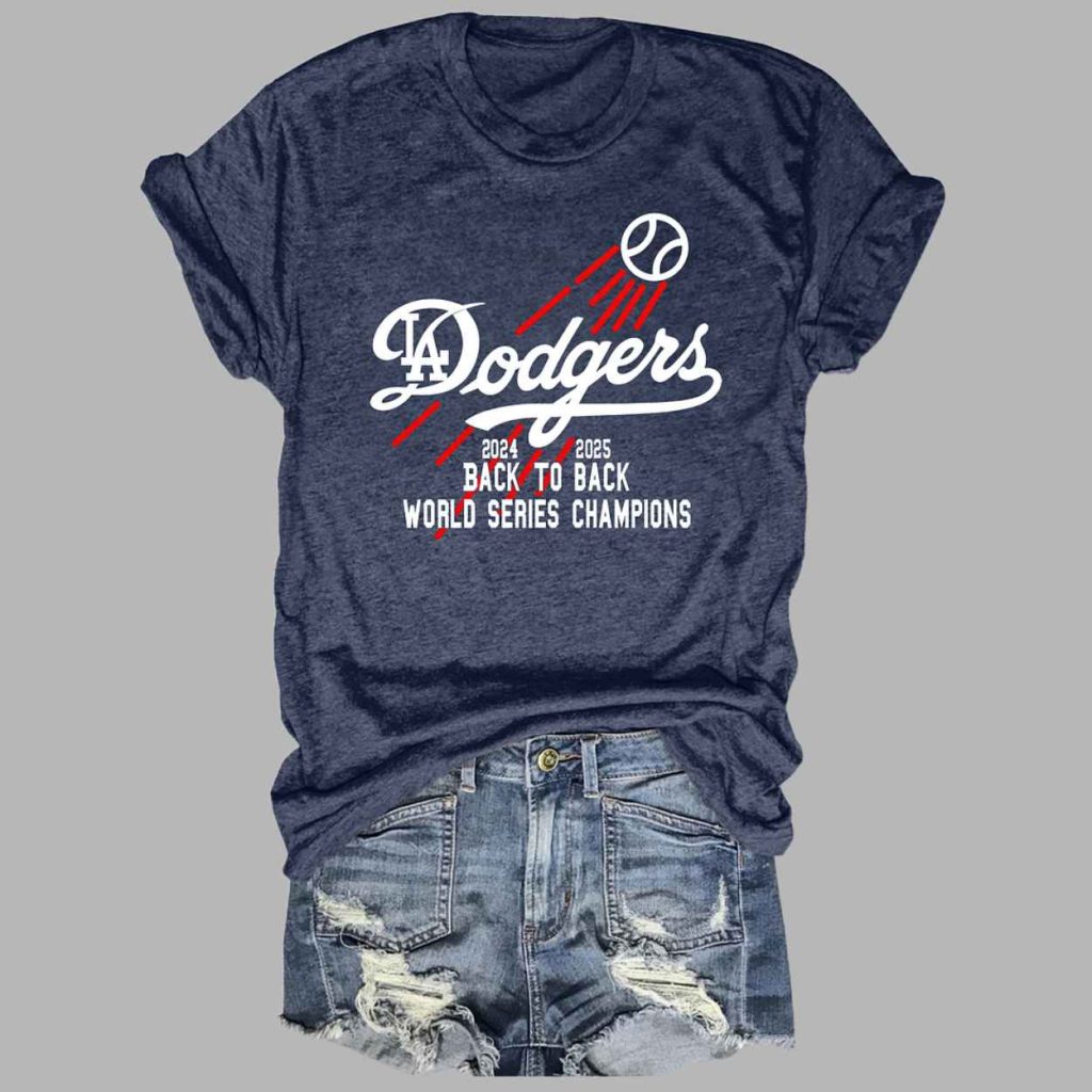 Dodgers Back To Back World Series Tee 3
