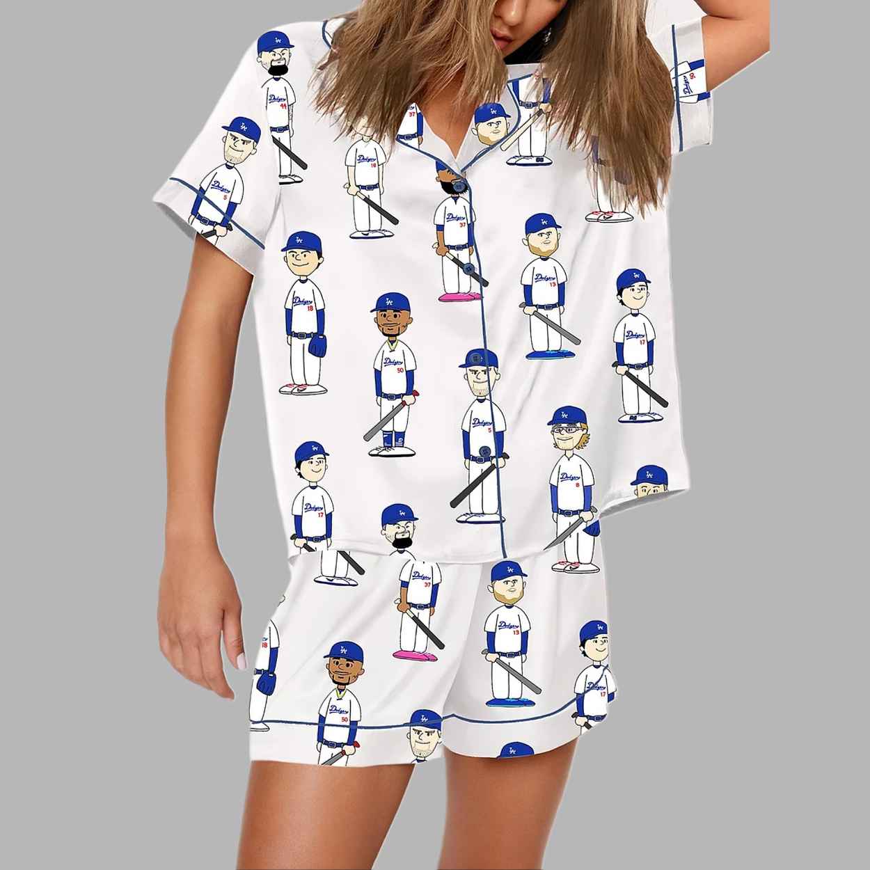 Dodgers Baseball World Series Pajama Set 1 Dodgers Baseball World Series Pajama Set 2