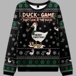 Don't Watch Duck Games Christmas Ugly Sweater