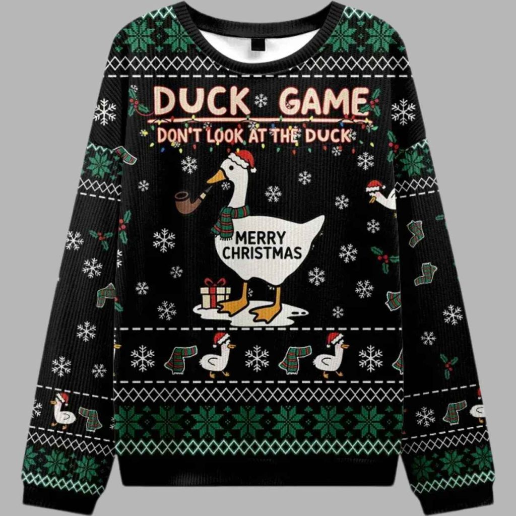 Dont Watch Duck Games Christmas Ugly Sweater 2