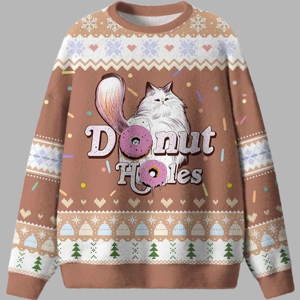 Donut Holes Ugly Christmas Sweater 3