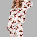 Espresso Martini Christmas Silky Satin Pajama Set