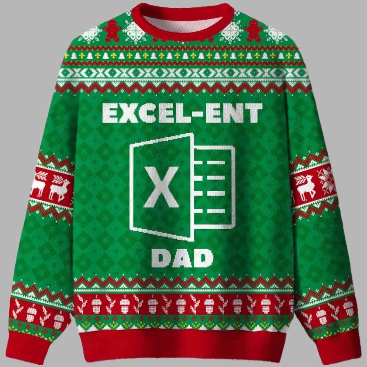 Excel-net Dad Ugly Christmas Sweater 1 Excel net Dad Ugly Christmas Sweater 1