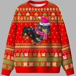 Festive Dachshund Ugly Christmas Sweater