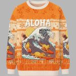 Free Surfing Cat Christmas Ugly Sweater