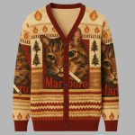 Funny Smoking Cat Meme Ugly Cardigan Sweater