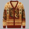 Funny Smoking Cat Meme Ugly Cardigan Sweater 3 Funny Smoking Cat Meme Ugly Cardigan Sweater
