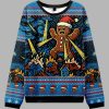 Gingerbread Man Causes Disruption Christmas Ugly Sweater 1