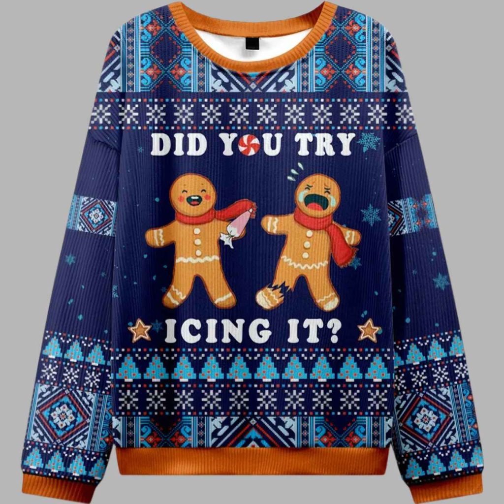 Gingerbreads Icing Emergency Christmas Ugly Sweater 2