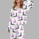 Glinda And Elphaba For Good Silky Satin Pajama Set