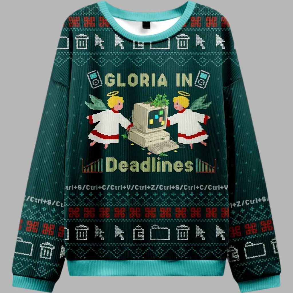 Glory to the Deadline Gods Christmas Ugly Sweater 2 Glory to the Deadline Gods Christmas Ugly Sweater 2