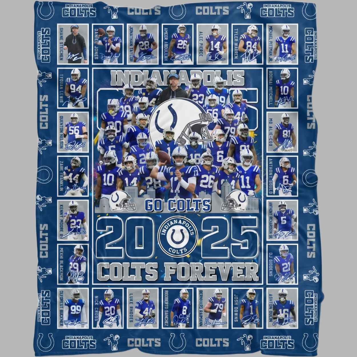 Go Colts 2025 Forever Blanket 1 Go Colts 2025 Forever Blanket 1