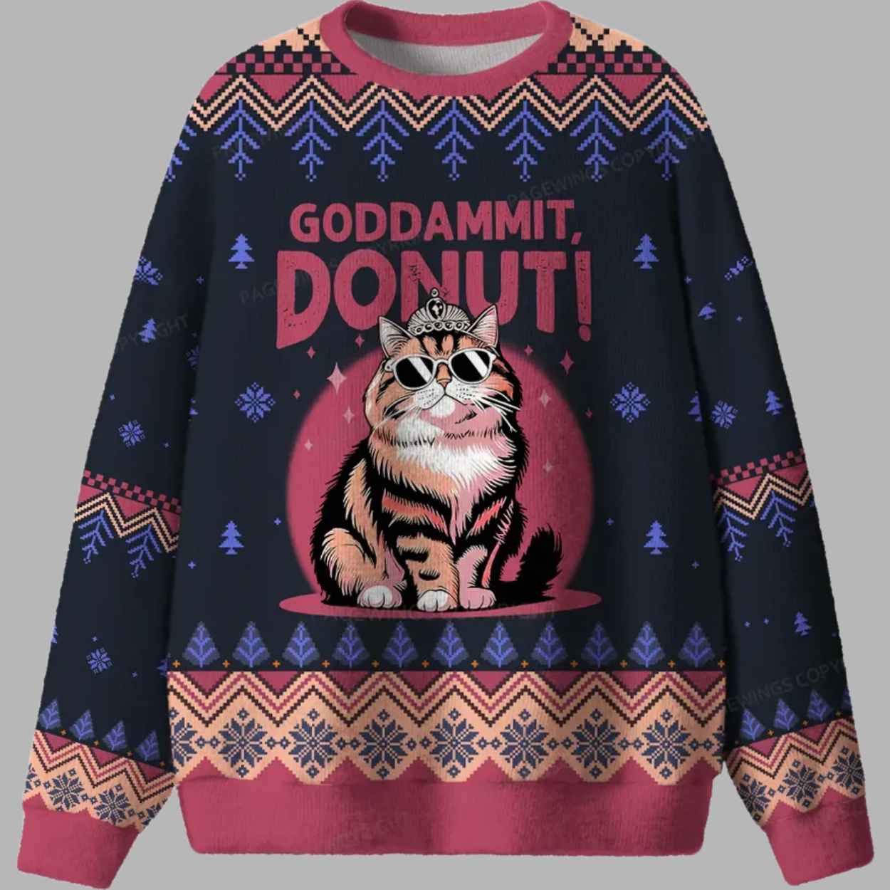 Goddammit Donut Ugly Christmas Sweater 2 Goddammit Donut Ugly Christmas Sweater 2