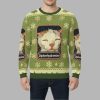 Green Drowsy Diphenhydramine Cat Meme Christmas Ugly Sweater 2