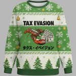 Green Tax Evasion Funny Christmas Ugly Sweater