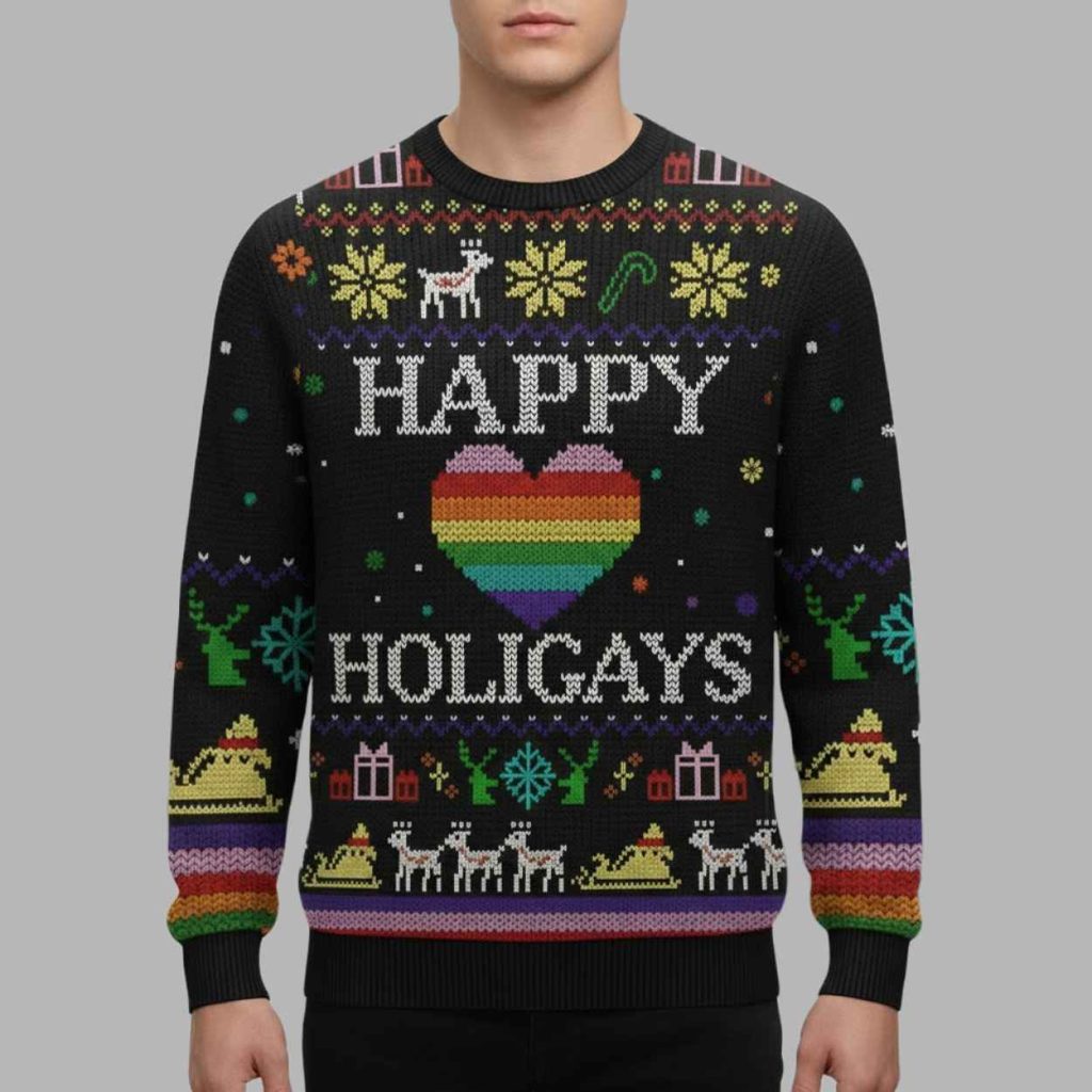 Happy Holigays Christmas Ugly Sweater 2