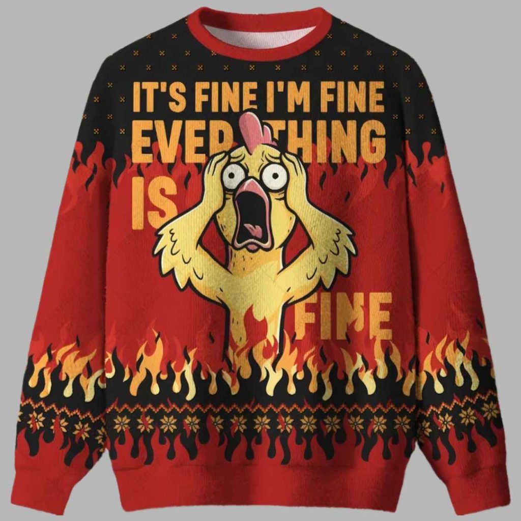 ITS FINE Ugly Christmas Sweater 3 ITS FINE Ugly Christmas Sweater 3