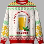 It's The Most Wonderful Time For A Beer Ugly Christmas Sweater