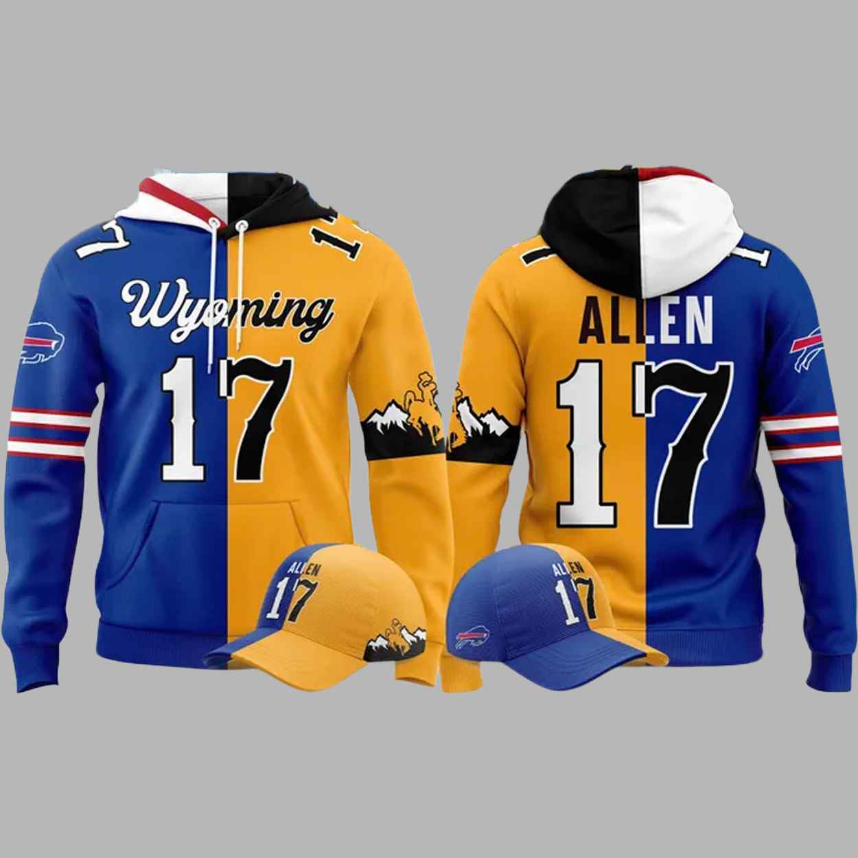 Josh Allen 17 Bills x Cowboy Hoodie 1 Josh Allen 17 Bills x Cowboy Hoodie 1