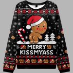 Kissing The Gingerbread Man's Butt Christmas Ugly Sweater