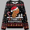 Kissing The Gingerbread Mans Butt Christmas Ugly Sweater 2