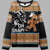 Krampus Eating Gingerbread Men Christmas Ugly Sweater 3 Krampus Eating Gingerbread Men Christmas Ugly Sweater 2