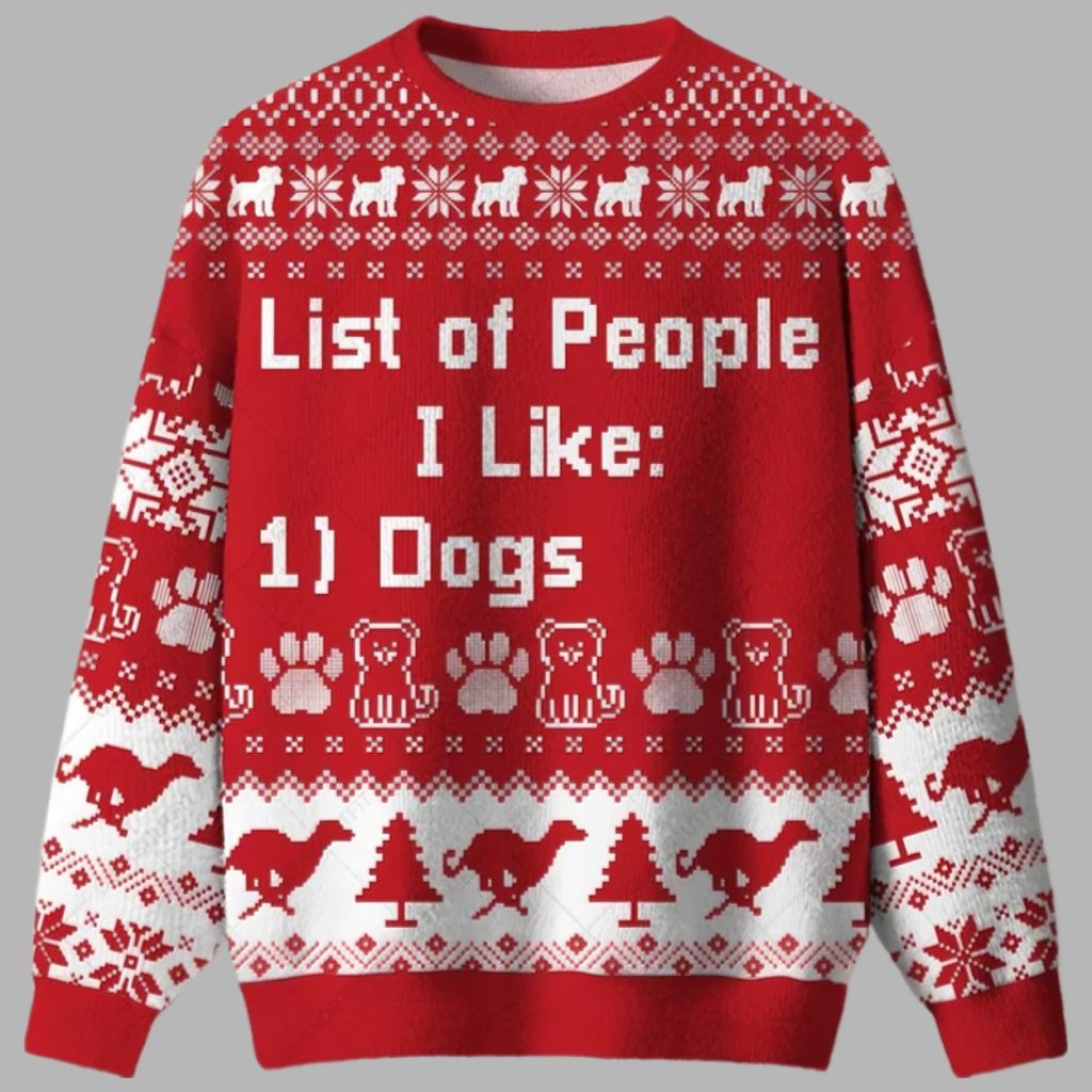 List of People I Like Ugly Christmas Sweater List of People I Like Ugly Christmas Sweater