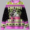 Live Fast Eat Trash Ugly Christmas Sweater 1