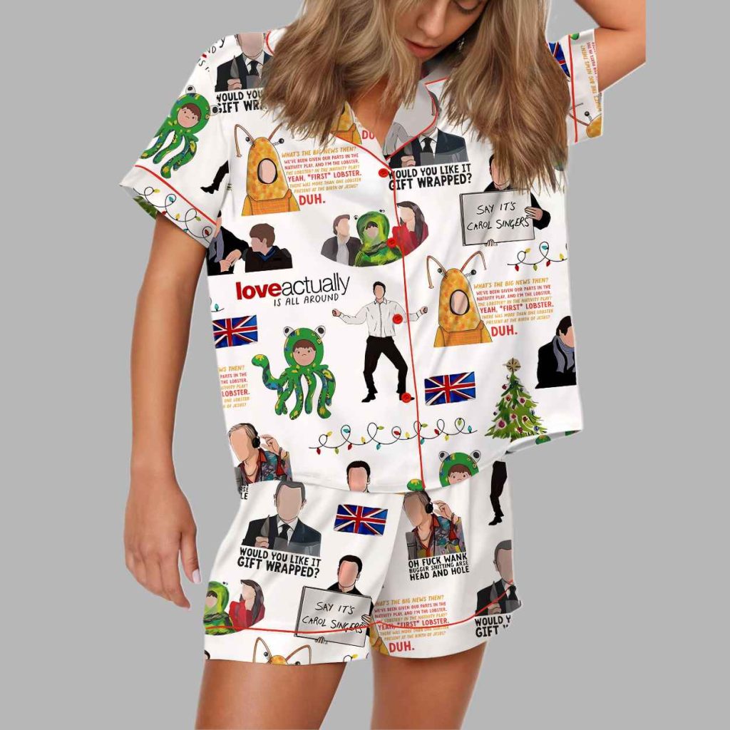 Love Actually Silky Satin Pajama Set 4