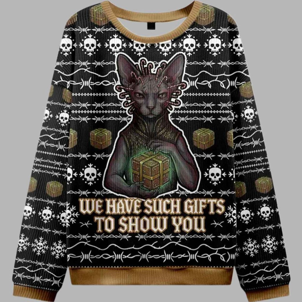 Magic Cat Christmas Ugly Sweater 2