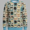 Many Cats Are Watching You Christmas Ugly Sweater 1