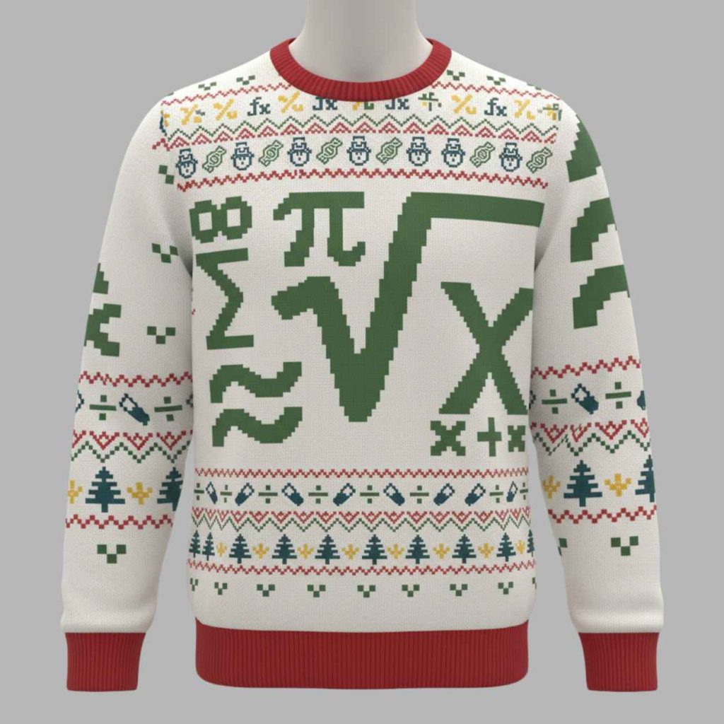 Math Equation Christmas Ugly Sweater 2 Math Equation Christmas Ugly Sweater 2