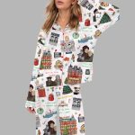 McCallister Home Security Christmas Movie Silky Satin Pajama Set