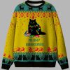 Meowy Booksmas Ugly Christmas Sweater 1