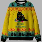 Meowy Booksmas Ugly Christmas Sweater