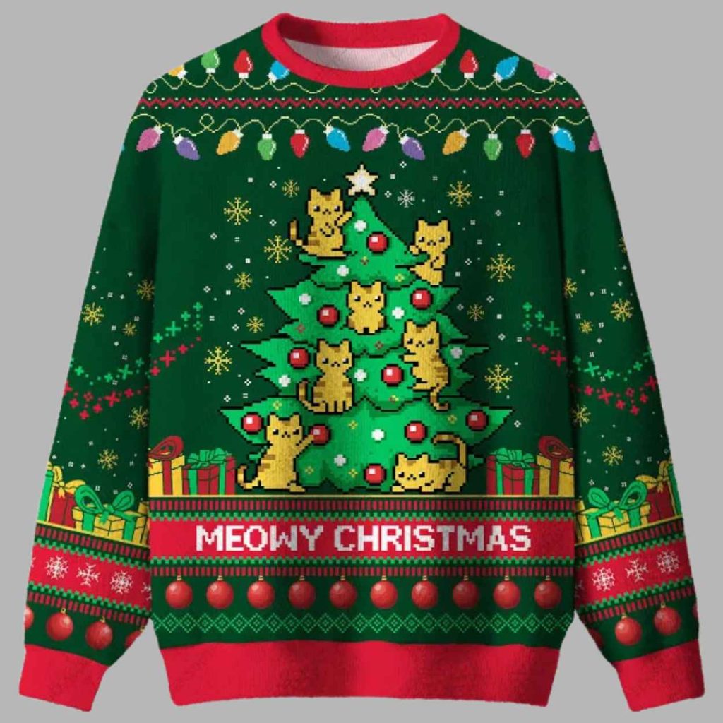 Meowy Christmas Ugly Christmas Sweater Meowy Christmas Ugly Christmas Sweater