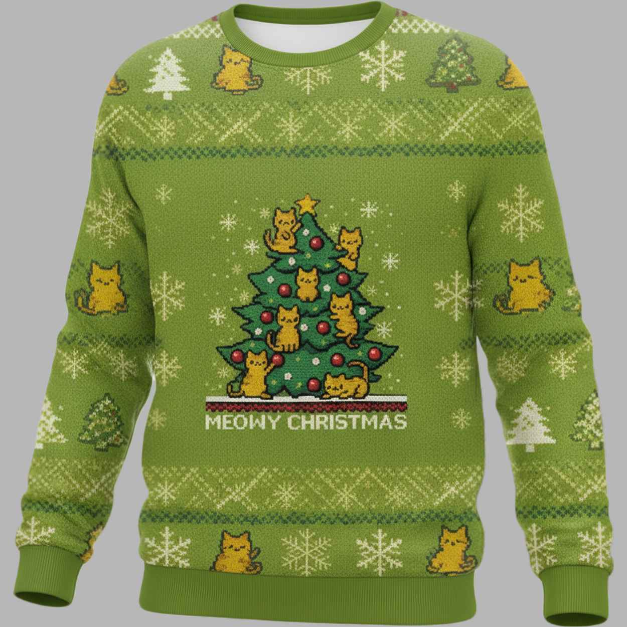 Meowy Christmas Ugly Sweater 1 Meowy Christmas Ugly Sweater 1