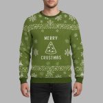 Merry Crustmas Pizza Christmas Ugly Sweater
