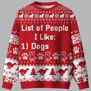 List of People I Like Ugly Christmas Sweater