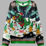 Oh Snap The Dino's Holiday Concert Christmas Ugly Sweater